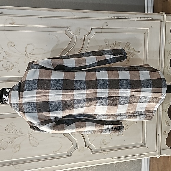 NWT PAIGE,Charcoal Tan Samine Button Coat Sz XS - Picture 8 of 11